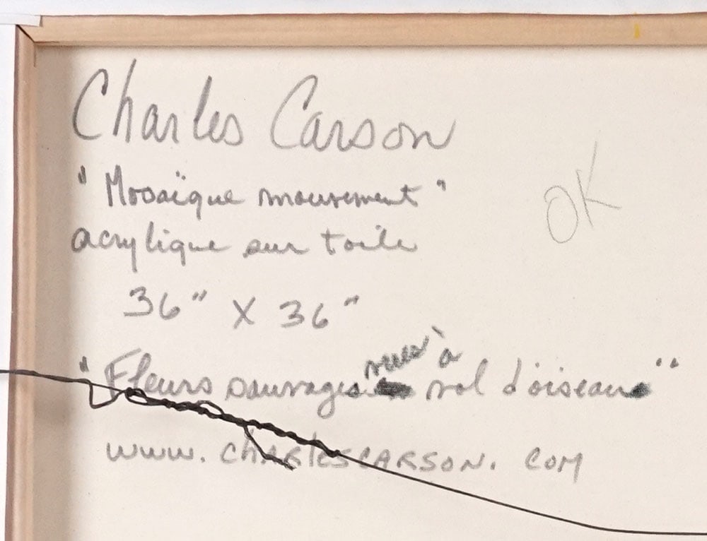 CARSON, Charles (1957-) - 5