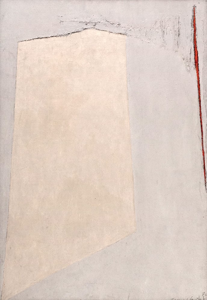 GUITET, James (1925-2010): Description française: GUITET, James (1925-2010) "20M.4.70" Huile sur toile Signée et datée en bas à droite : James Guitet 70 Titrée, contresignée et datée au dos Pr