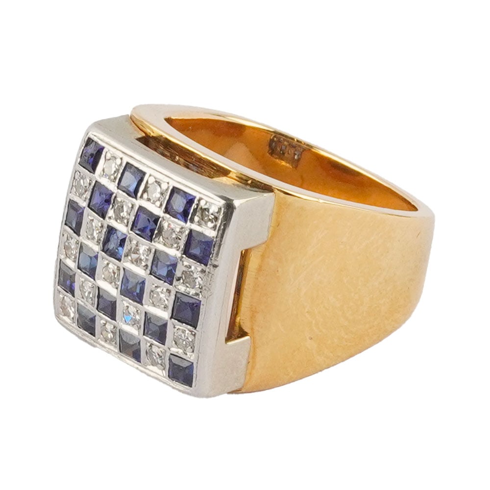 OR 18K, SAPHIRS, DIAMANTS / 18K GOLD, SAPPHIRES, DIAMONDS - 2