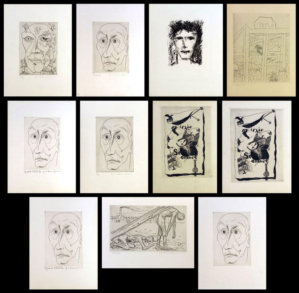 BEAULIEU, Paul Vanier RCA (1910-1996): BEAULIEU, Paul Vanier RCA (1910-1996) Set of 11 engravings Some signed, some numbered Provenance: Paul Vanier Beaulieu Estate Approx 30.5x23cm - 12x9" ch