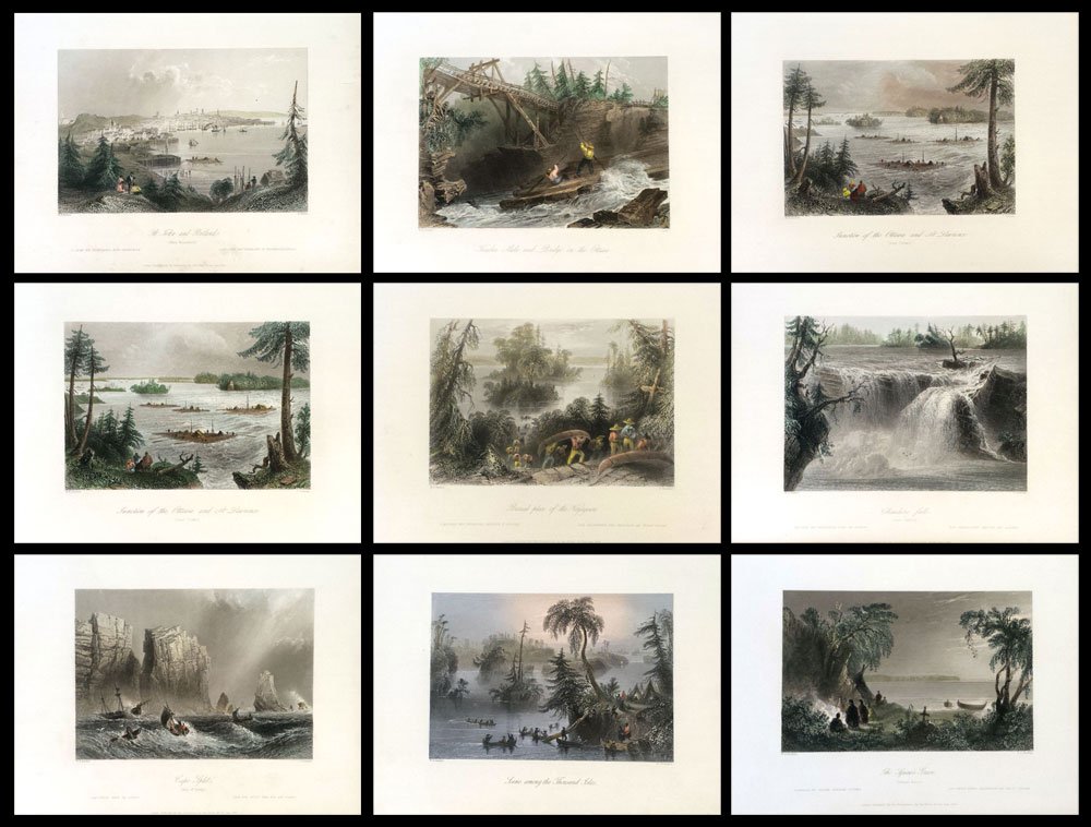 BARTLETT, William Henry (1809-1854): BARTLETT, William Henry (1809-1854)Set of 6 engravings21x27cm - 8.25x10.5" each