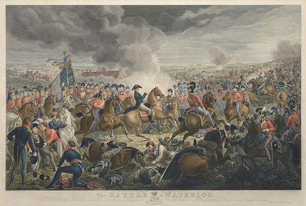 SAUERWEIRD, Alexander (1783-1844): SAUERWEIRD, Alexander (1783-1844), Alexander Sauerweird (1783-1844), Ingraved by John William Cook (actif 1819-1849) Published June 18th, 1819 “The Battle of Waterloo” Signed on the plate on