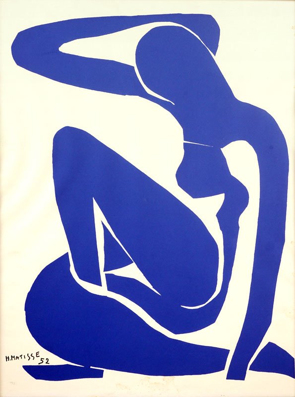 MATISSE, Henri (1869-1954): MATISSE, Henri (1869-1954)SilhouettePrintSigned and dated on the lower left in the plate: Matisse 5258x43cm - 23x17"