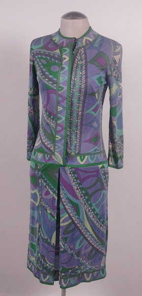 EMILIO PUCCI: EMILIO PUCCI Silk dress, multicolored patterns.