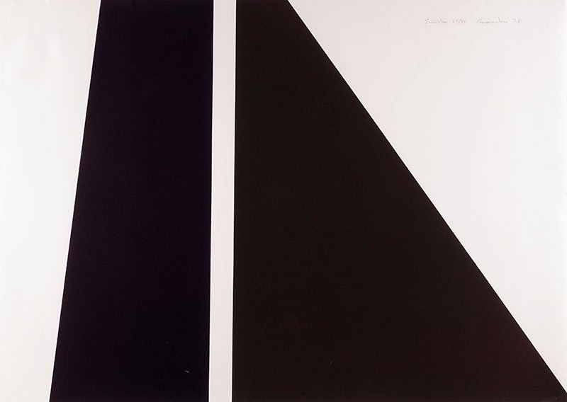 GAUCHER, Yves RCA (1934-2000): GAUCHER, Yves RCA (1934-2000)"Jericho"LithographSigned, dated, titled and numbered on the upper right: Gaucher 78, 65/8573.5x107cm - 29x42" Yves Gaucher / SODRAC (2015)