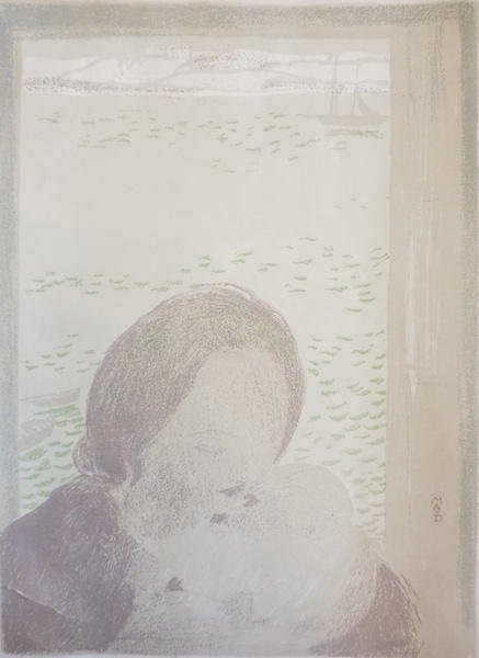 DENIS, Maurice (1870-1943): DENIS, Maurice (1870-1943) "Maternité devant la mer ou Maternité au Pouldu"LithographTitled and dated on the back : "Maternité devant la mer ou Maternité au Pouldu" - 1900Catalogue raisonné : CAI