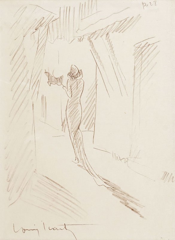 ICART, Louis (1888-1950): ICART, Louis (1888-1950) Étude de silhouette Mine de plomb sur papier Signé en bas à gauche: Louis Icart 25.5x19cm - 10x7.5"