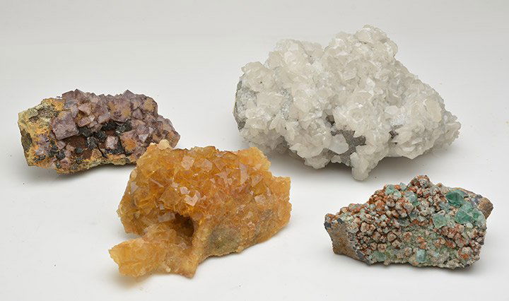 GREEN, YELLOW AND PURPLE FLUORITES (1 of 1)