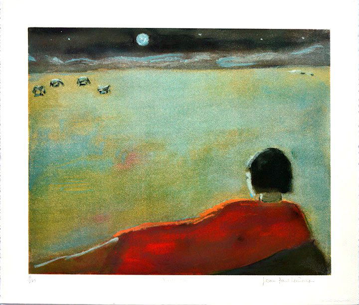 LEMIEUX, Jean-Paul RCA (1904-1990): LEMIEUX, Jean-Paul RCA (1904-1990) "Alberta" Lithograph From Canada-Canada Signed on the lower right: Jean-Paul Lemieux Titled on the lower center Numbered on the lower left: 8/225 50x60cm - 19.75x23.