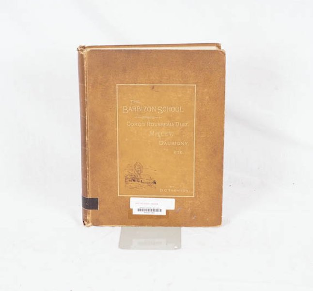 THOMSON, David Croal. The Barbizon School of Painters :: THOMSON, David Croal. The Barbizon School of Painters : Corot, Rousseau, Diaz, Millet, Daubigny, Etc. With one hundred and thirty illustrations. London: Chapman and Hall, 1890, in-folio (35cm), il