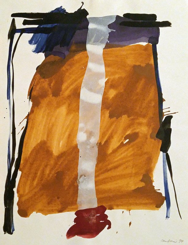 CANTIENI, Graham (1938-): CANTIENI, Graham (1938-) Abstraction Acrylic on paper Signed and dated on the lower right: Cantieni 97 Numbered on the reverse: 664/1023 66x51cm - 26x20"