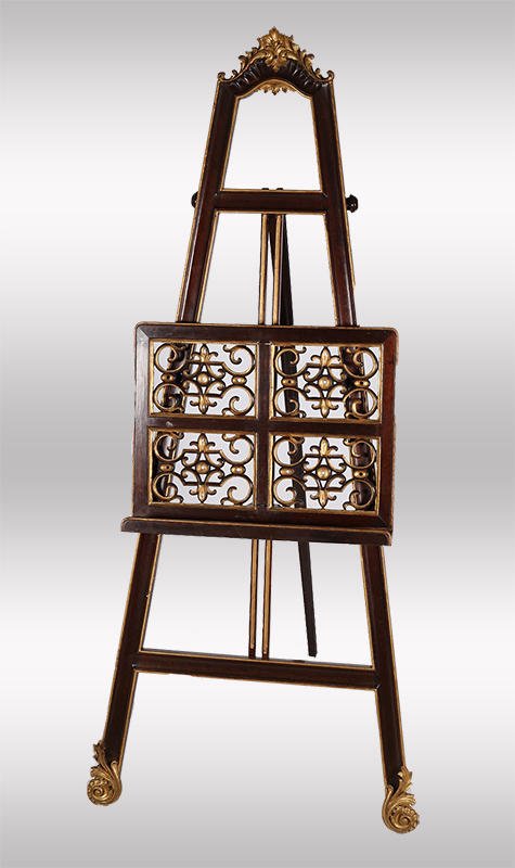 CARVED WOODEN EASEL (1 of 1)