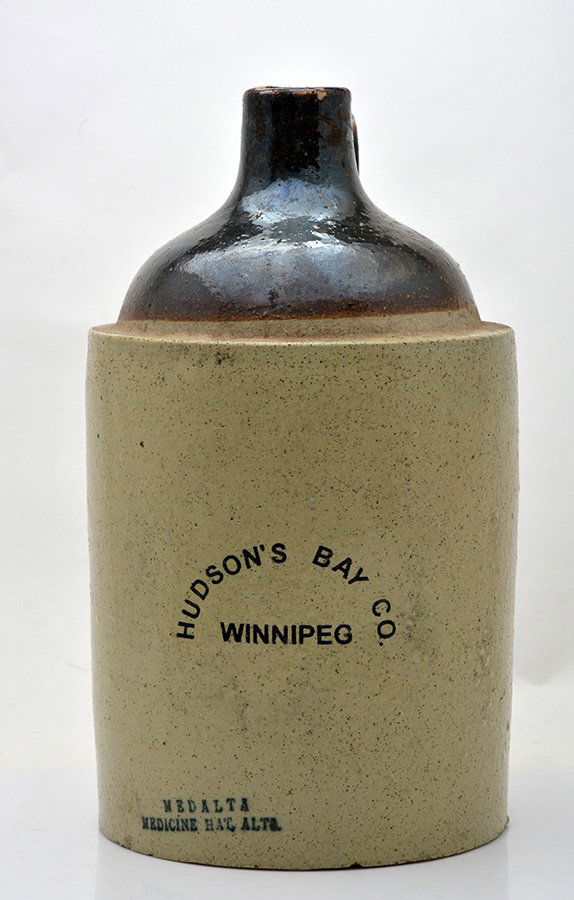 RARE HUDSON’S BAY Co. STONEWARE JUG. Ca 1920.