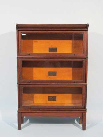 129 Macey Barrister 3 Section Bookcase Early 1900 S