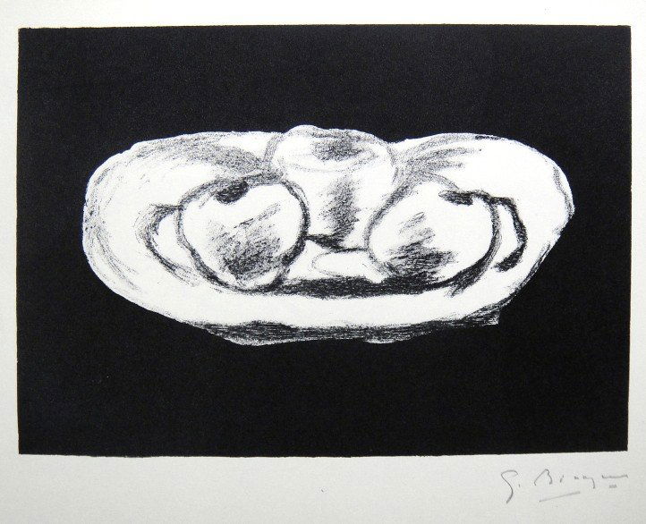 GEORGES BRAQUE, Signed Lithograph, 1963: Georges BRAQUE, hand signed Lithograph, 1963. Hand signed by Braque in pencil. Signed VIP edition of "Lithograph". Printed by Fernand Mourlot and André Sauret, Union de Paris / 1963, Wonderful artwor