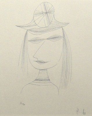 Paul KLEE; Original Lithograph.: Hand-signed lithograph by Paul KLEE from 1934. Signed VIP edition. Signature in pencil by KLEE. Limited edition of 525 copies, of which only 25 excamples were signed! Paul KLEE drawings; Edition: Mull