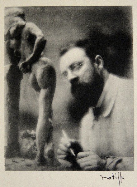 HENRI MATISSE, Hand Original Lithograph, Henri-Mat: Henri Matisse's original lithograph "Henri-Matisse" was published in 1920. Hand signed by Henri Matisse in black ink. From the rare VIP volume "Henri Matisse", par Elie Faure, Jules Romains, Charles V
