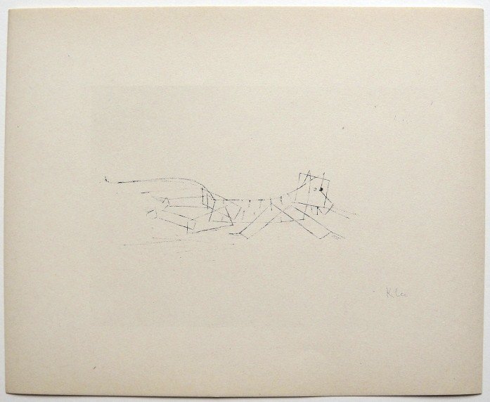 Paul KLEE, Signed original Lithograph, 1934: Hand signed lithograph by Paul Klee "Lauernder Tiger" from 1934. Signed VIP edition. Signatur in pencil by KLEE. Edition: Muller & I. Kiepenheuer Verlag, Potsdam / Berlin. Prov: Galerie les Tourettes,