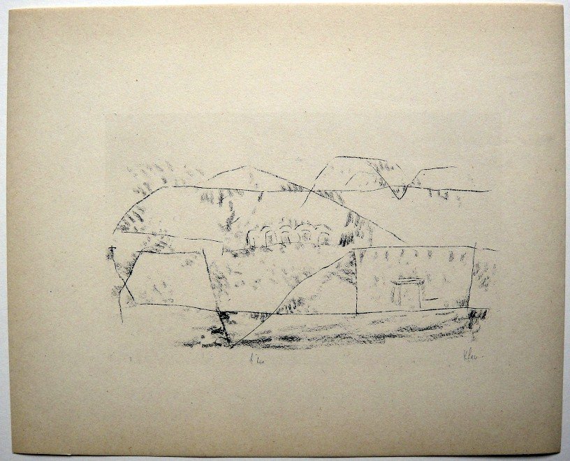 Paul KLEE, Signed original Lithograph, 1934: Hand signed lithograph by Paul Klee "FelsgrŠber" from 1934. Signed VIP edition. Signatur in pencil by KLEE. Edition: Muller & I. Kiepenheuer Verlag, Potsdam / Berlin. Prov: Galerie les Tourettes, Dr.