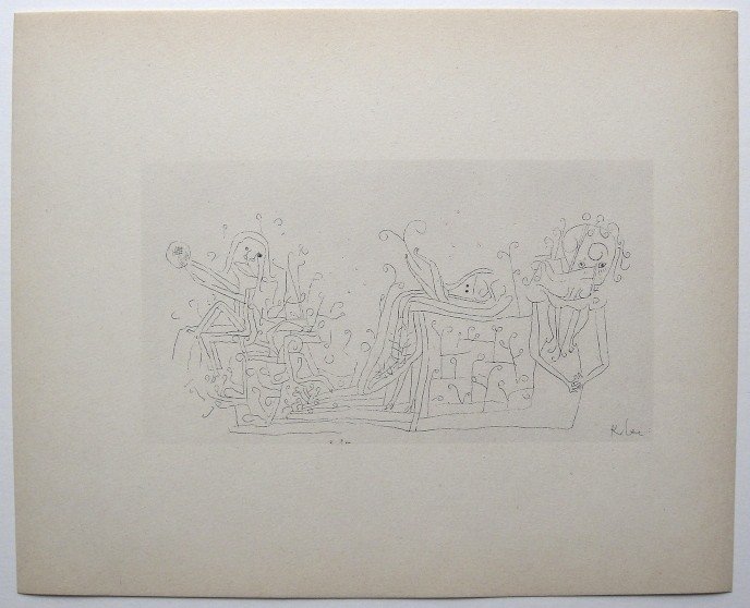 Paul KLEE, Signed original Lithograph, 1934: Hand signed lithograph by Paul Klee "GefŸhle im Mai" from 1934. Signed VIP-book edition. Signatur in pencil by KLEE. Edition: Muller & I. Kiepenheuer Verlag, Potsdam / Berlin. Prov: Galerie les Toure