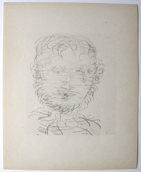 Paul KLEE, Signed original Lithograph, 1934: Hand signed lithograph by Paul Klee "Verwildernder" from 1934. Signed VIP-book edition. Signatur in pencil by KLEE. Edition: Muller & I. Kiepenheuer Verlag, Potsdam / Berlin. Prov: Galerie les Tourett