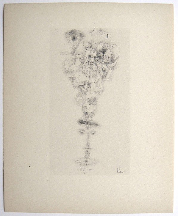 Paul KLEE, Signed original Lithograph, 1934: Hand signed lithograph by Paul Klee "Abenteuer zwischen Kurl und Kamen" from 1934. Signed VIP-book edition. Signatur in pencil by KLEE. Edition: Muller & I. Kiepenheuer Verlag, Potsdam / Berlin. Prov: