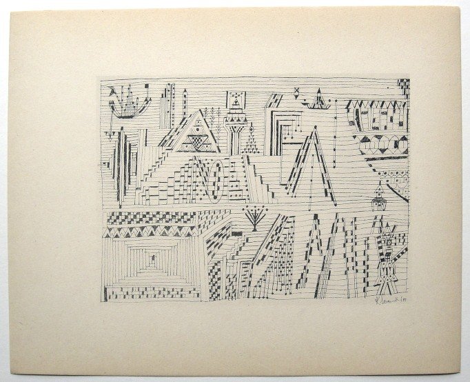 Paul KLEE, Signed original Lithograph, 1934: Hand signed lithograph by Paul Klee "Beride" from 1934. Signed VIP-book edition. Signatur in pencil by KLEE. Edition: Muller & I. Kiepenheuer Verlag, Potsdam / Berlin. Prov: Galerie les Tourettes, Dr.