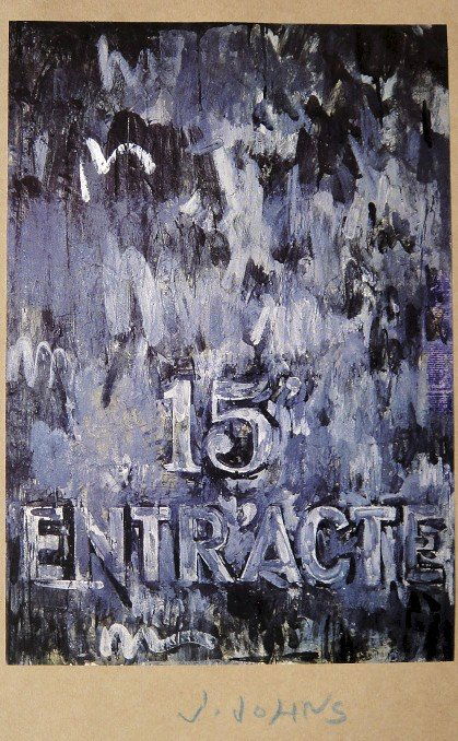 JASPER JOHNS, Signed Print, 1969: Signed special Print by Jasper JOHNS, published in 1969. From the signed cataloque "Art of the Sixties". Hand signed by JOHNS in black pen. Prov: Sammlung Ludwig, im Wallraf-Richartz Museum Kšln. The