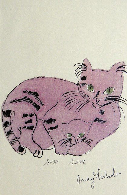 ANDY WARHOL, Special signed Print, 1982: Andy WARHOL, "Sam" signed special Print. From a special book 1982. Hand signed by Andy Warhol in black pen. Size: 8.6 x 5.5 in (22 x 14 cm).