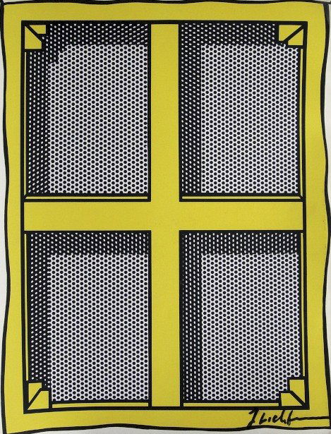 ROY LICHTENSTEIN, Signed Print, 1982: Roy LICHTENSTEIN, signed special Print. From a signed VIP book published in 1982 by Nationalgalerie Berlin / Staatliche Museen Preussischer Kulturbesitz. Hand signed by Lichtenstein in black pen. Size