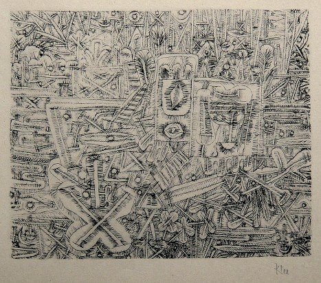 Paul KLEE, Signed original Lithograph, 1934: Hand signed lithograph by Paul Klee "Bazarstilleben" from 1934. Signed VIP-book edition. Signatur in pencil by KLEE. Edition: Muller & I. Kiepenheuer Verlag, Potsdam / Berlin. Prov: Galerie les Touret