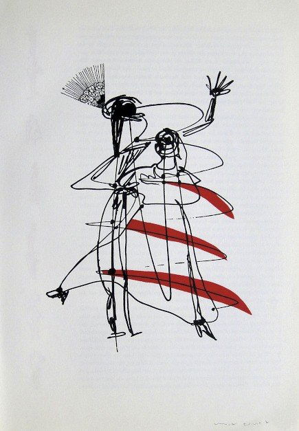 Max Ernst, signed Lithograph 1960: Max Ernst signed Lithograph 1960. From a signed VIP folder. Hand signed by Max Ernst in pencil. Editeur: DuMont-Atelier, Kšln. Prov: Galerie les Tourettes, Dr. A. Wertheimer, Paris. Size: 11.4 x 7.9