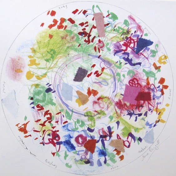 Marc Chagall, signed Lithograph "Opera de Paris": Marc Chagall signed Lithograph "Le Plafond de l'Opera de Paris". From a signed VIP folder. Hand signed by Chagall in pencil. Editeur: Andre Sauret, Monte Carlo. Prov: Galerie les Tourettes, Dr. A. Wer