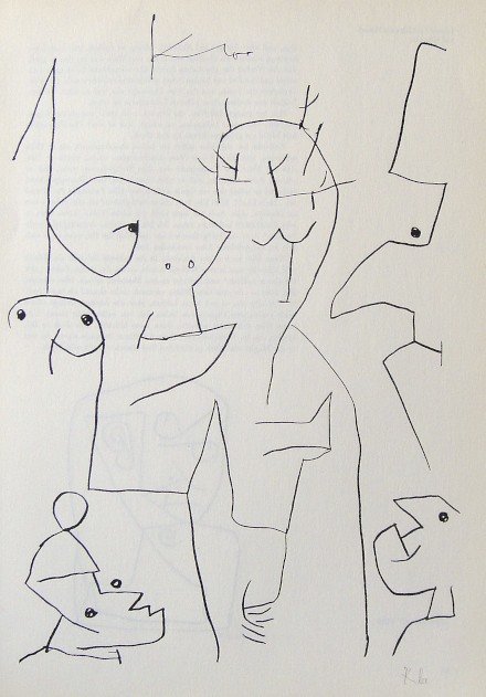 Paul Klee, signed original Lithograph, 1939: Paul Klee signed original Lithograph from a VIP folder 1939. Hand signed by Klee in pencil and singned in the plate. Prov: Galerie les Tourettes, Dr. A. Wertheimer, Paris. Size: 11.4 x 7.9 inches (29 