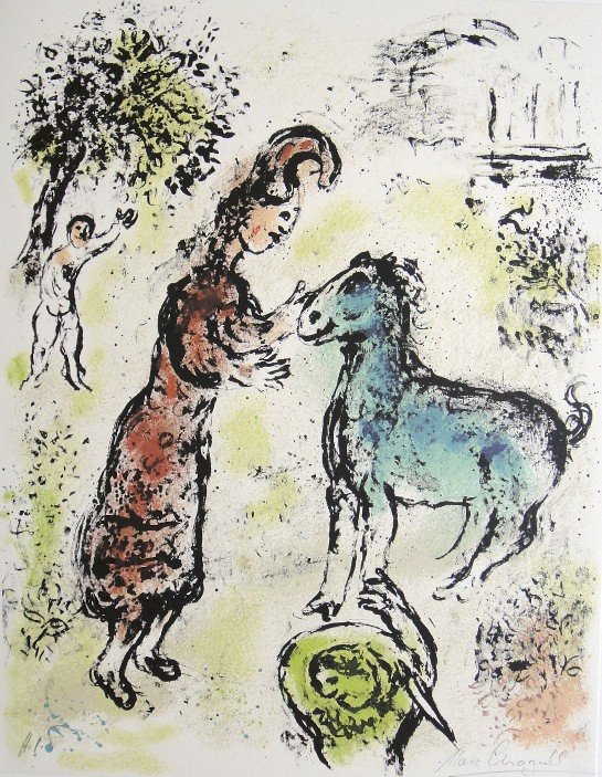 Marc Chagall, original Lithograph "L'Odyssee"