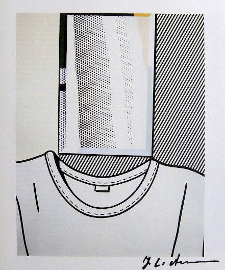 ROY LICHTENSTEIN, Signed Print, 1982: Roy LICHTENSTEIN, signed Offset Print "Self-Portrait". From a signed VIP book published in 1982 by Nationalgalerie Berlin / Staatliche Museen Preussischer Kulturbesitz. Hand signed by Lichtenstein in