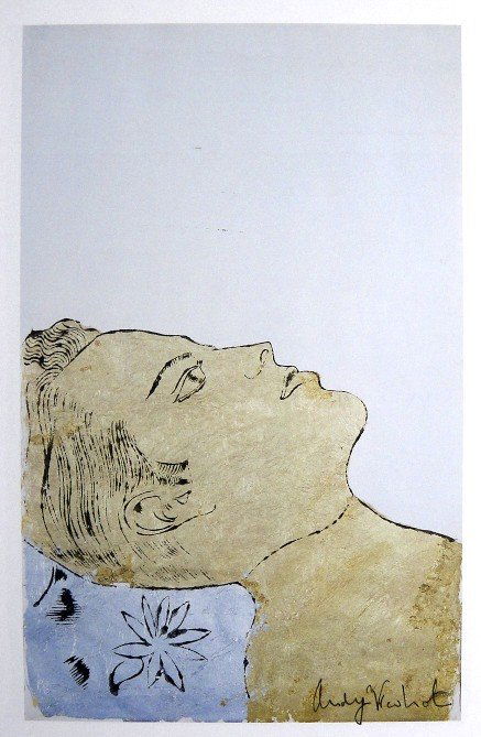 ANDY WARHOL, Signed Print, 1982: Andy WARHOL, "James" signed Print. From a signed VIP book from 1982. Hand signed by Andy Warhol in black pen. Size: 10.2 x 7.5 in (26 x 19 cm) printed on the back.