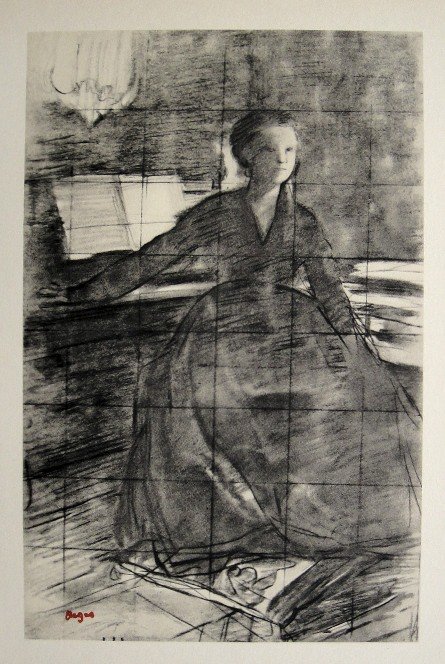 Edgar Degas, Original Lithograph, 1963: Beautiful Lithograph from Edgar Degas. Signed in the plate. From the VIP book "DEGAS - Dessins". Editeur: Cercle d'Art, Paris. Size: 11.8 x 8.7 inches (30 x 22 cm).