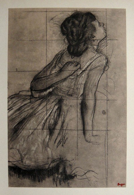 Edgar Degas, Original Lithograph, 1963: Beautiful Lithograph from Edgar Degas. Signed in the plate. From the VIP book "DEGAS - Dessins". Editeur: Cercle d'Art, Paris. Size: 11.8 x 8.7 inches (30 x 22 cm).