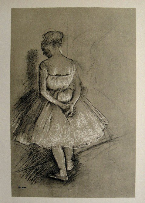 Edgar Degas, Original Lithograph, 1963: Beautiful Lithograph from Edgar Degas. Signed in the plate. From the VIP book "DEGAS - Dessins". Editeur: Cercle d'Art, Paris. Size: 11.8 x 8.7 inches (30 x 22 cm).