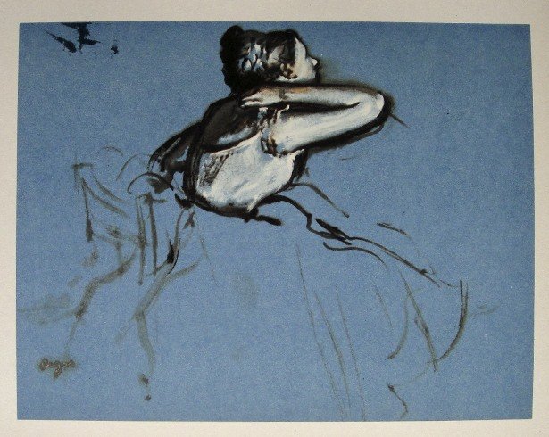 Edgar Degas, Original Lithograph, 1963: Beautiful Lithograph from Edgar Degas. Signed in the plate. From the VIP book "DEGAS - Dessins". Editeur: Cercle d'Art, Paris. Size: 11.8 x 8.7 inches (30 x 22 cm).