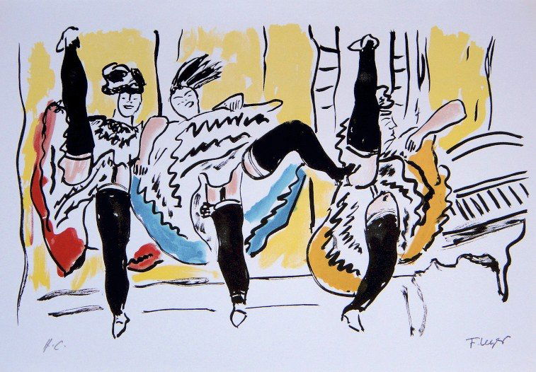 Fernand Leger "Paris Ma Ville" Special Print: Fernand Leger "Paris Ma Ville" special print. From a signed VIP book. Signed in the plate and signed H.C. in pencil. Size: 13.4 x 9.1 in (34 x 23 cm), printed on the back.