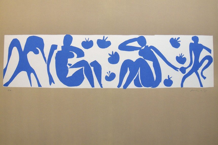 Henri Matisse "Verve Paris" signed original Lithograph: Henri Matisse, original Lithograph "Femmes et Singes". From a signed VIP book "Verve Paris" from 1953. Hand signed and E.A. by Matisse in pencil. Editeur Fernand Mourlot. Size: 13.8 x 20.9 in (35 x 53
