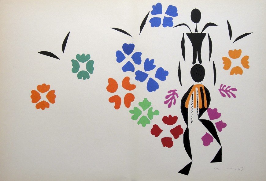 Henri Matisse "Verve Paris" signed original Lithograph: Henri Matisse, original Lithograph "La Negresse". From a signed VIP book "Verve Paris" from 1953. Hand signed and E.A. by Matisse in pencil. Editeur Fernand Mourlot. Size: 13.8 x 20.9 in (35 x 53 cm),