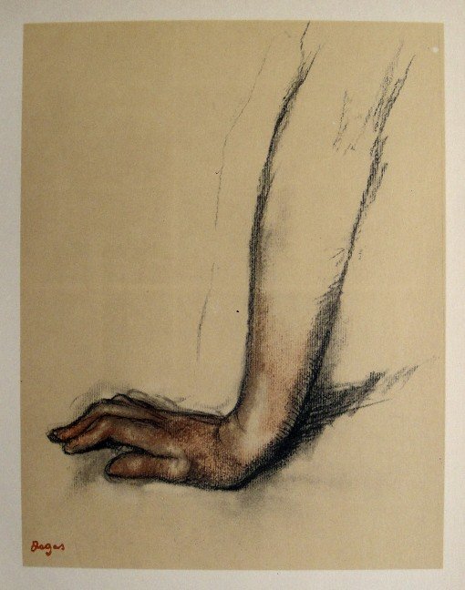 Edgar Degas, Original Lithograph, 1963: Beautiful Lithograph from Edgar Degas. Signed in the plate. From the VIP book "DEGAS - Dessins". Editeur: Cercle d'Art, Paris. Size: 11.8 x 8.7 inches (30 x 22 cm).