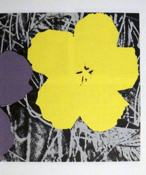 ANDY WARHOL, Special Print, 1982: Andy WARHOL, "Flowers", special Print. From a VIP-catalog from 1982. Size: 10.43 x 8.07 in (26.5 x 20.5 cm), printed on the back.