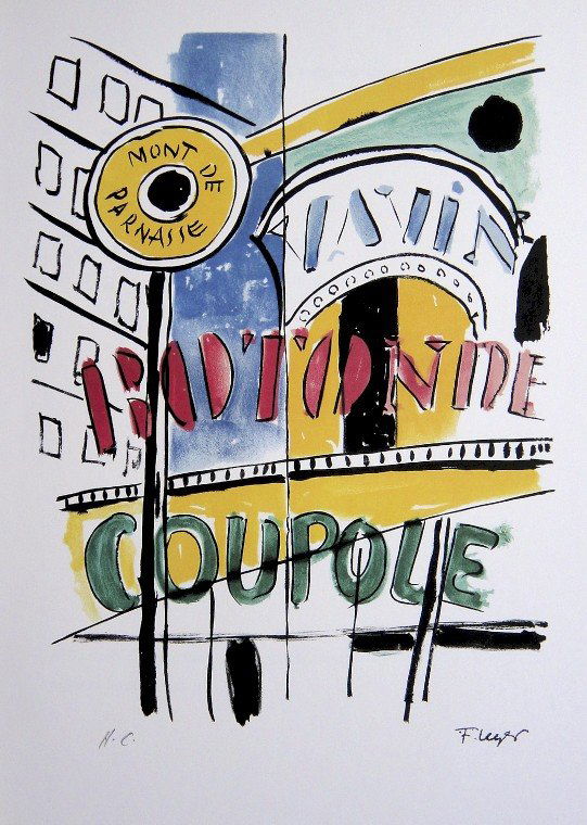 Fernand Leger "Paris Ma Ville" Special Print: Fernand Leger "Paris Ma Ville" special print. From a signed VIP book. Signed in the plate and signed H.C. in pencil. Size: 13.4 x 9.1 in (34 x 23 cm).