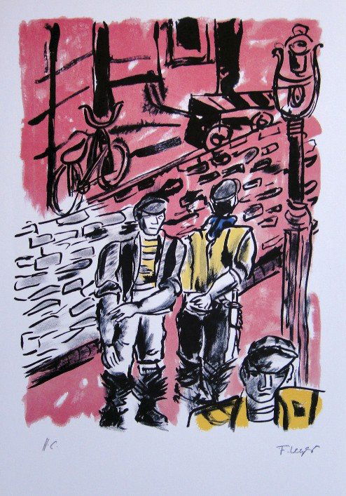 Fernand Leger "Paris Ma Ville" Special Print: Fernand Leger "Paris Ma Ville" special print. From a signed VIP book. Signed in the plate and signed H.C. in pencil. Size: 13.4 x 9.1 in (34 x 23 cm).