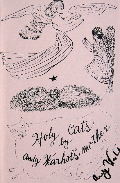 ANDY WARHOL, Special signed Print, 1982: Andy WARHOL, "Cats - Some..." signed special Print. From a signed VIP book from 1982. Hand signed by Andy Warhol in black pen. Size: 8.6 x 5.5 in (22 x 14 cm).