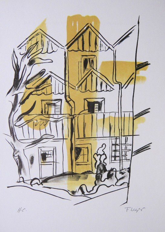 Fernand Leger "Paris Ma Ville" Special Print: Fernand Leger "Paris Ma Ville" special print. From a signed VIP book. Signed in the plate and signed H.C. in pencil. Size: 13.4 x 9.1 in (34 x 23 cm).